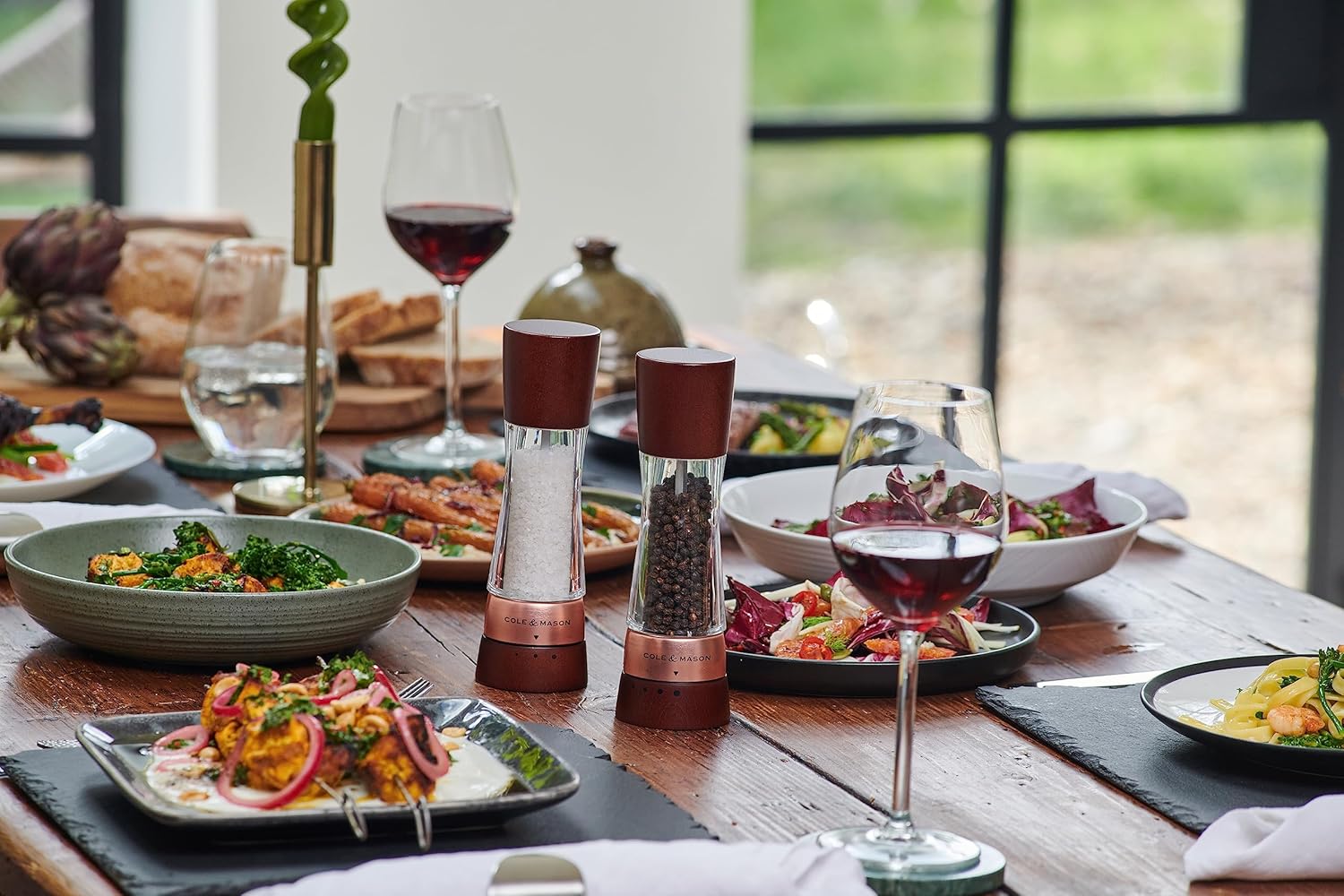 Moulin à sel et à poivre Cole & Mason Derwent Châtaigne Rose Or - Cole & Mason - Moulin à poivre et sel - - La Guilde Culinaire