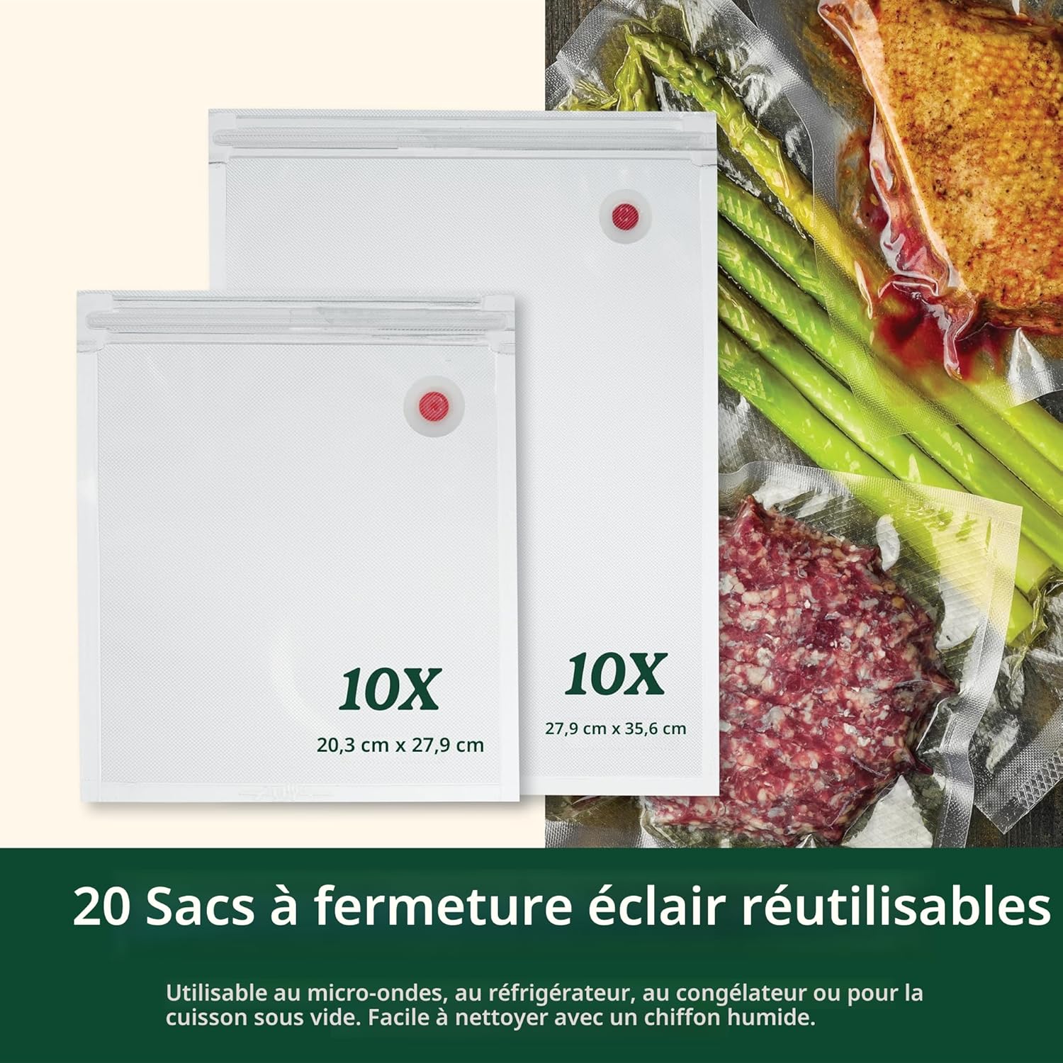 Pistolet scelleur sous vide sans fil rechargeable - Cuisinart - Emballeuse sous-vide - - La Guilde Culinaire