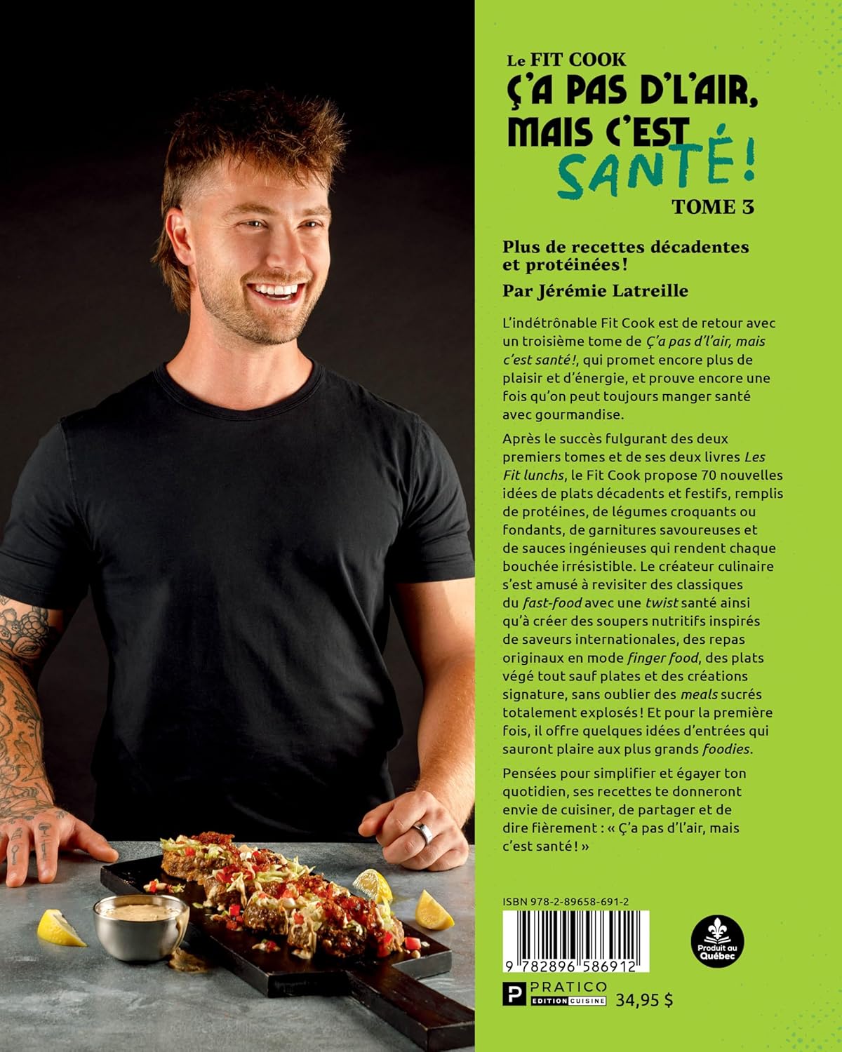 Le Fit Cook. Ç’a pas d’l’air, mais c’est santé T.03 - Pratico Ed. - Livre de cuisine - - La Guilde Culinaire