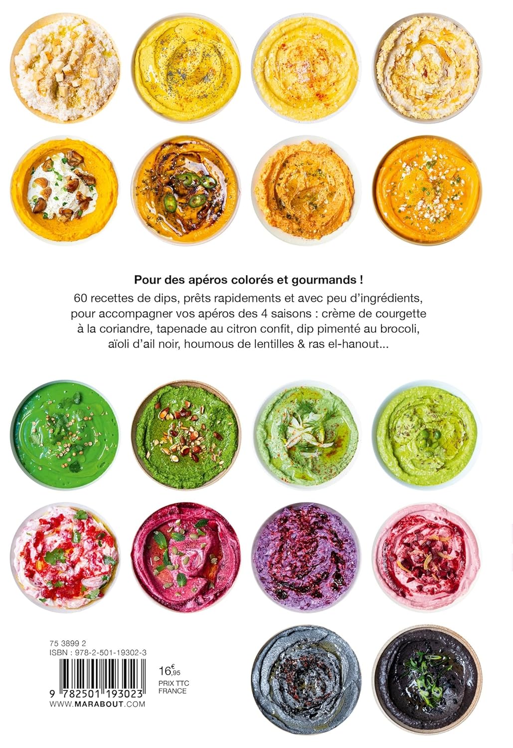 Dip me : 60 recettes de dips pour toutes les occasions et à toutes les saisons - Marabout - Livre de cuisine - - La Guilde Culinaire