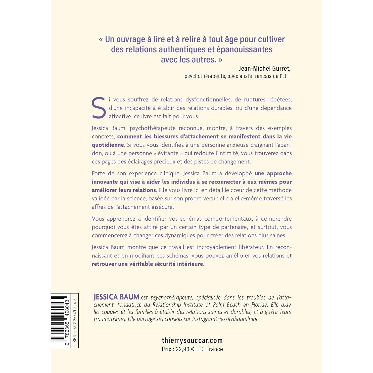 L'attachement anxieux ! - Thierry Souccar Ed. - Livre de psychologie - - La Guilde Culinaire