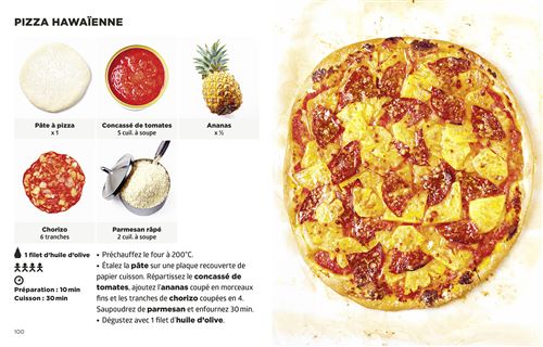 Simplissime : 100 recettes : pizza party    - Hachette Ed. - Livre de cuisine - 
