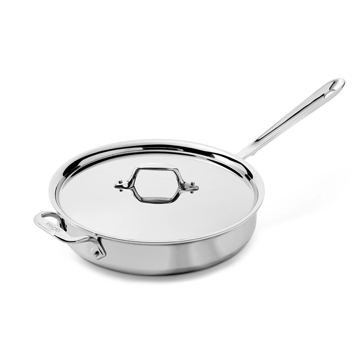 Sauteuse en acier inoxydable D3 avec couvercle