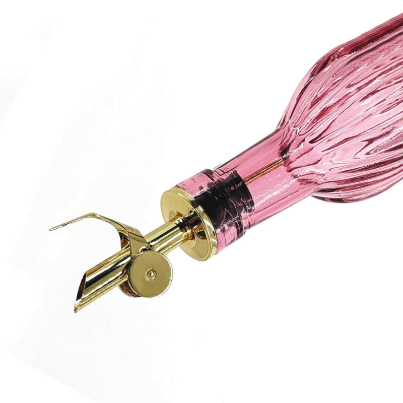500ml Pink Glass Oil/Vinegar Bottle