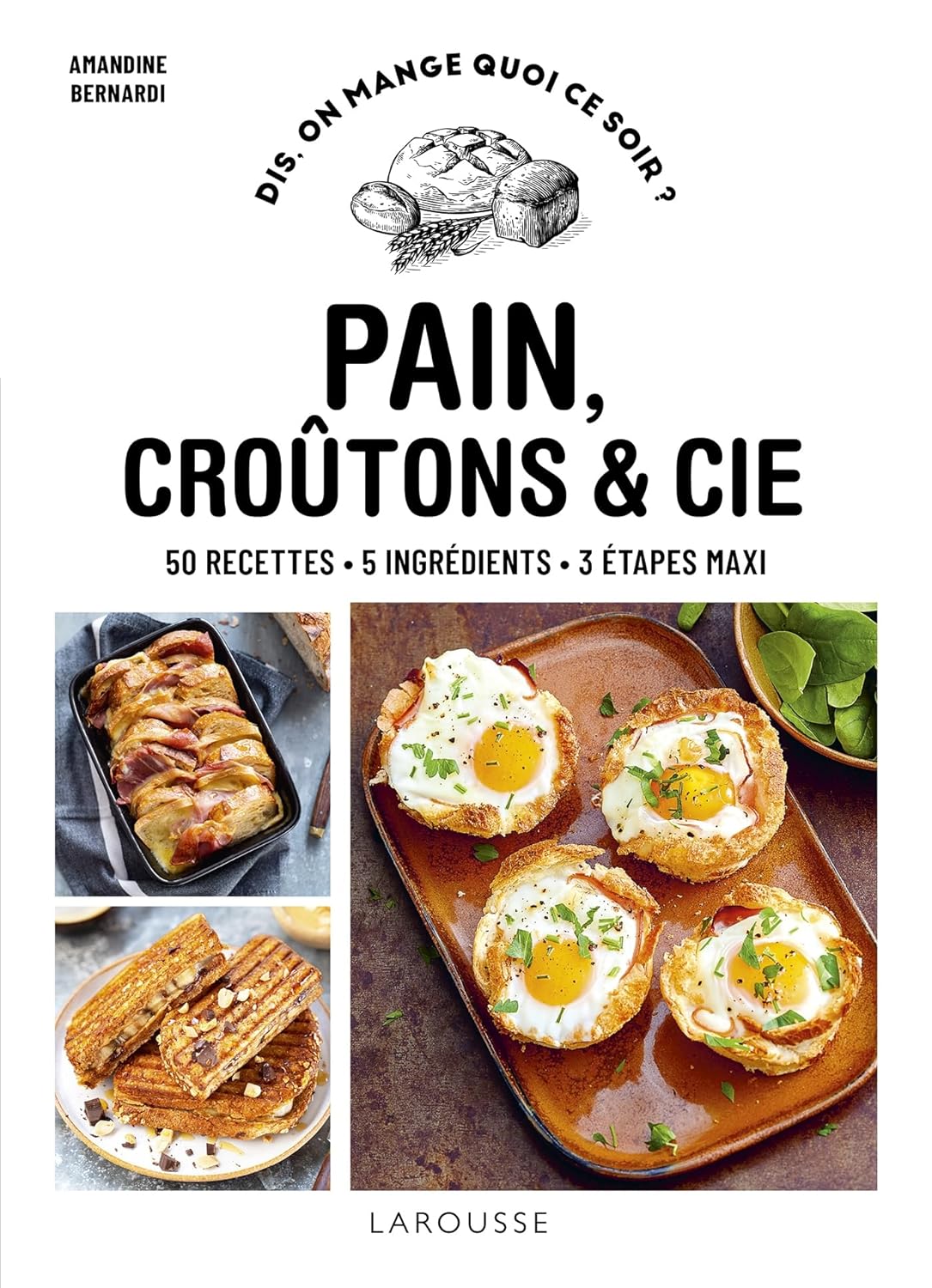 Pain, croûtons & cie    - Larousse Ed. - Livre de boulangerie - 
