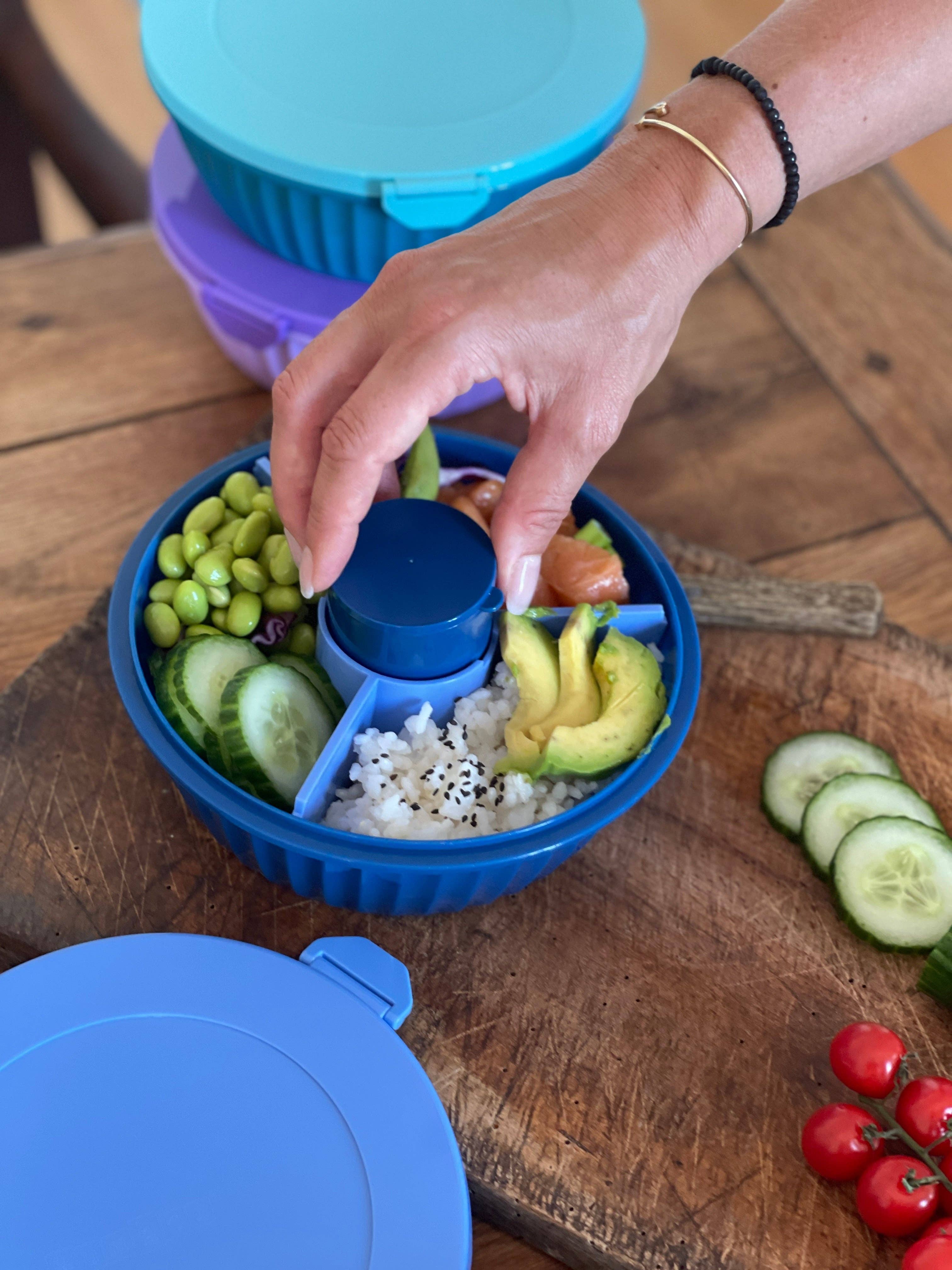 Bol à déjeuner étanche avec séparateur (Rose Goyave) - Yumbox - Boîte à repas - - La Guilde Culinaire