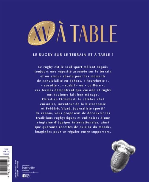 XV à table    - Hachette Ed. - Livre de cuisine - 