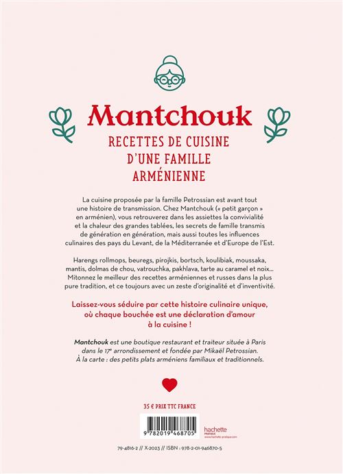 Mantchouk...cuisine Arménienne    - Hachette Ed. - Livre d'alcool et boisson - 