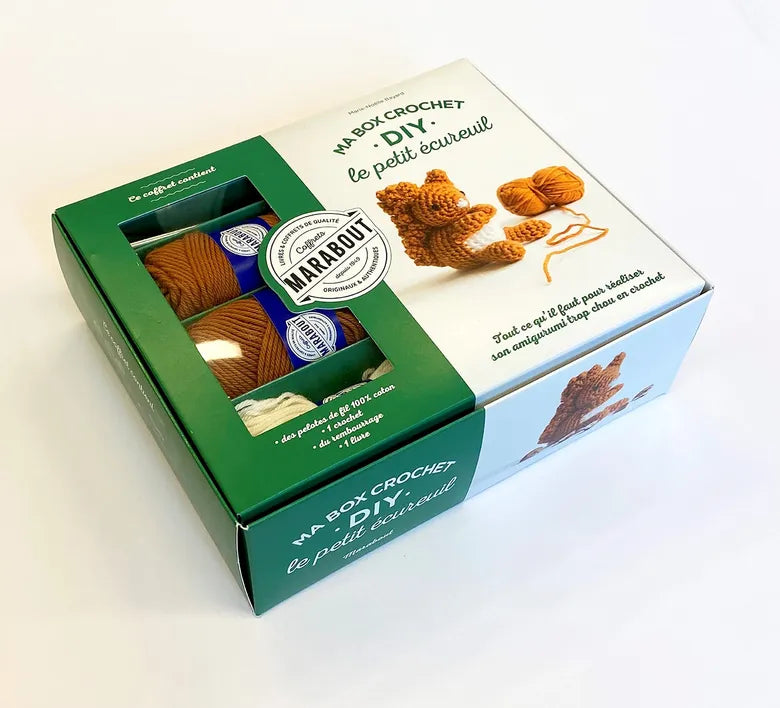 Ma box crochet DIY - Le petit Écureuil - Marabout - Coffret créatif - - La Guilde Culinaire