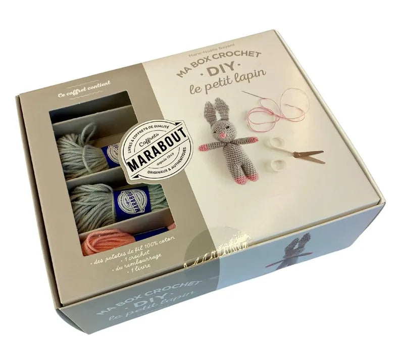 Ma box crochet DIY - Le petit Lapin - Marabout - Coffret créatif - - La Guilde Culinaire