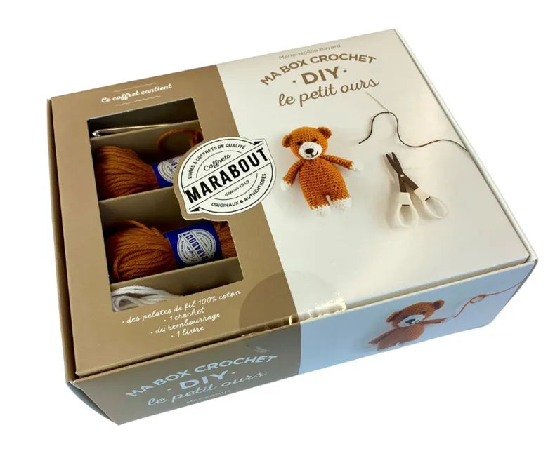 Ma box crochet DIY - Le petit Ours - Marabout - Coffret créatif - - La Guilde Culinaire