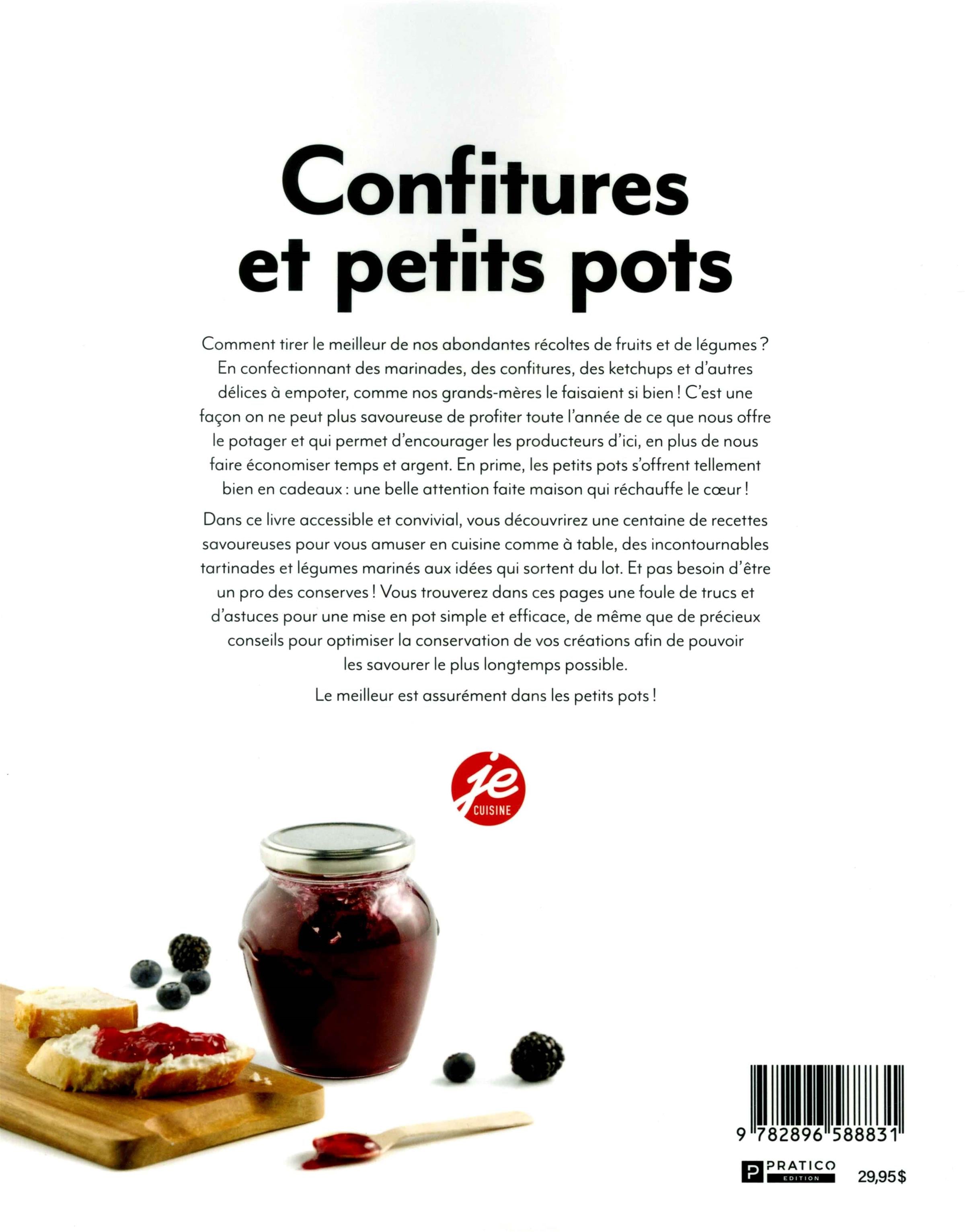 Confitures et petits pots    - Pratico Ed. - Livre de cuisine - 