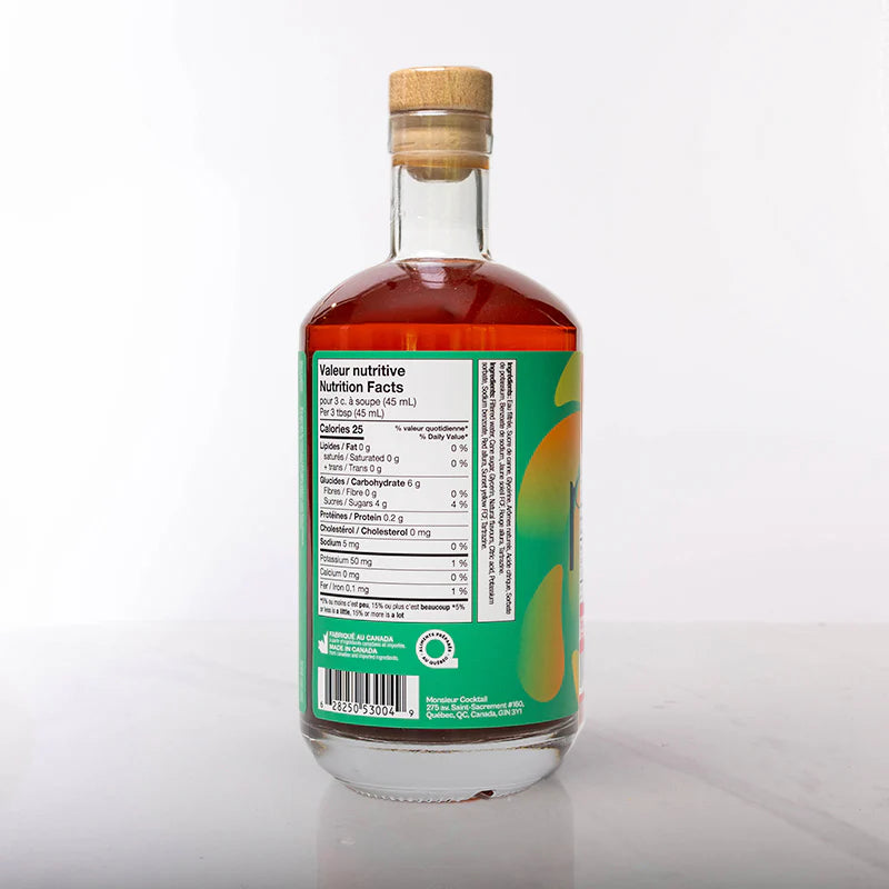 Apéritif italien sans Alcool - 700ml - Monsieur Cocktail - Cocktail sans alcool - - La Guilde Culinaire