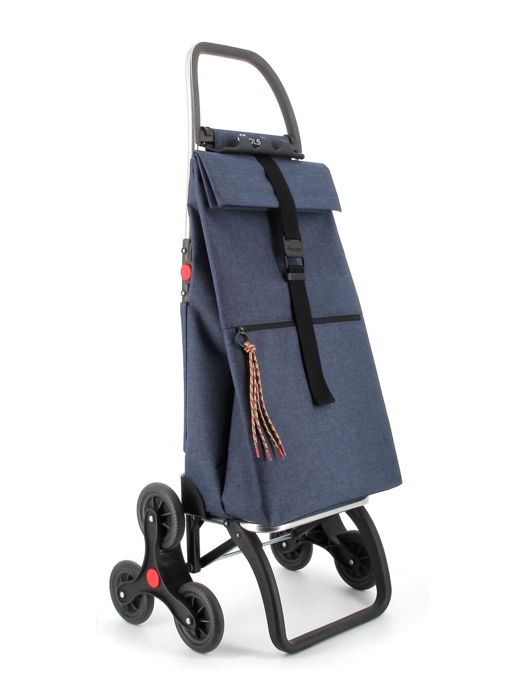 Chariot Big Tweed Logic 6 Roues Pliante Monte Escaliers Bleu Marin - Rolser - Sac à épicerie - BIG018NAVY - La Guilde Culinaire