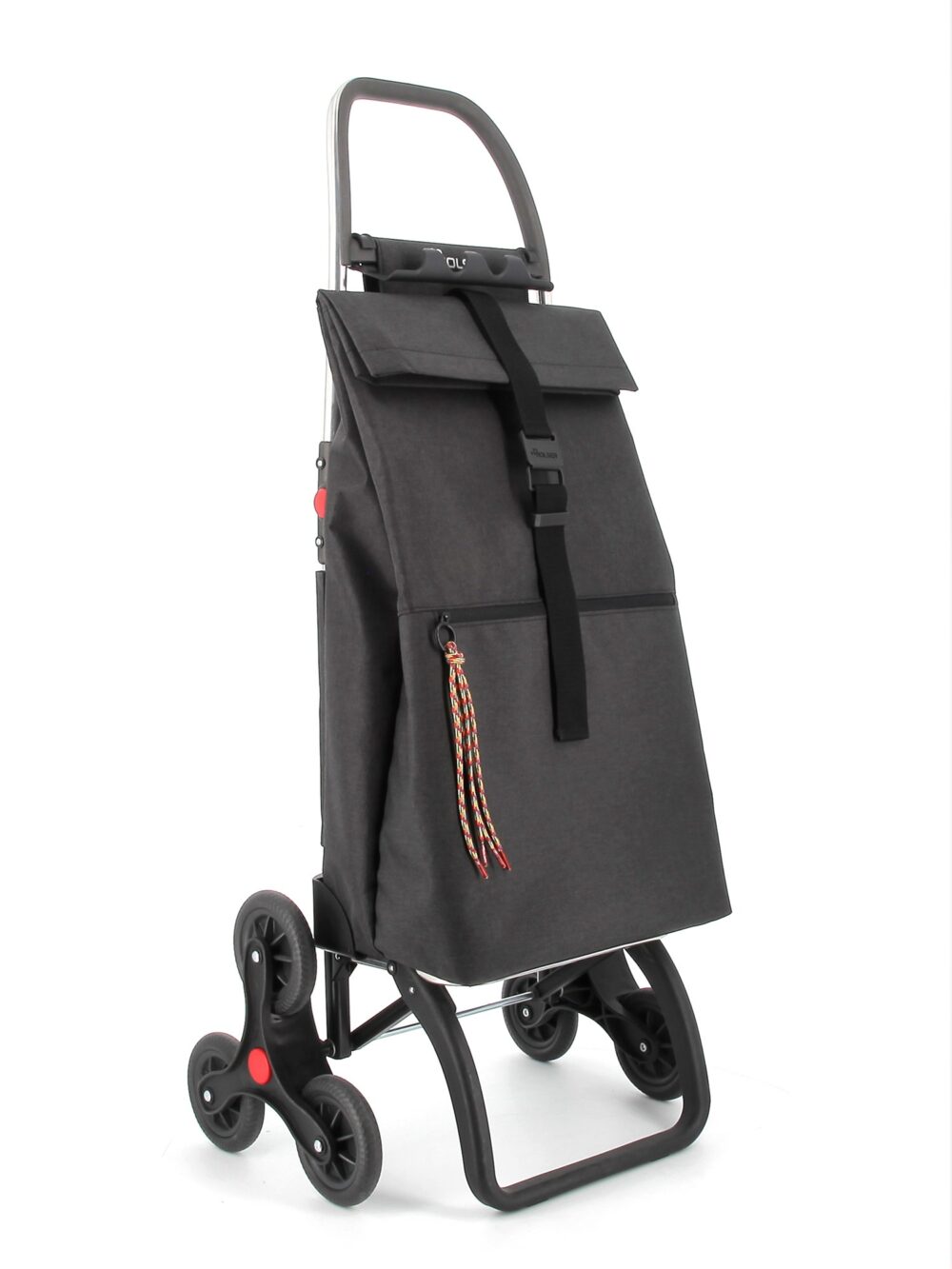 Chariot Big Tweed Logic 6 Roues Pliante Monte Escaliers Noir - Rolser - Sac à épicerie - BIG018BLK - La Guilde Culinaire