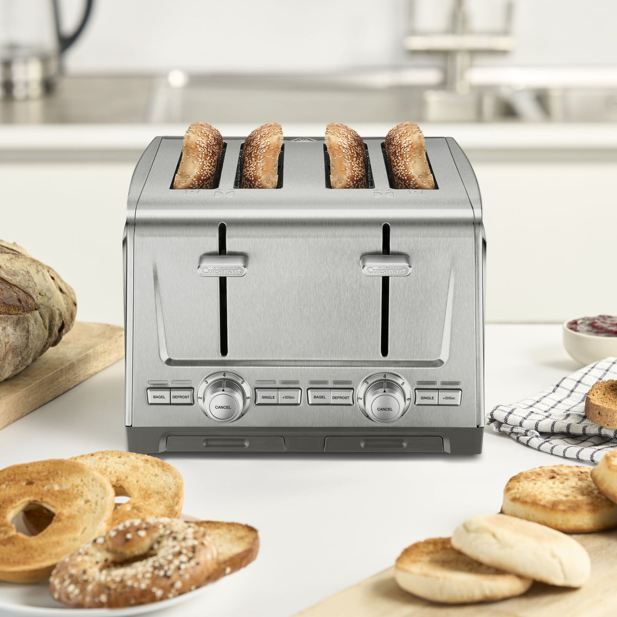 XL 4-Slice Stainless Steel Toaster