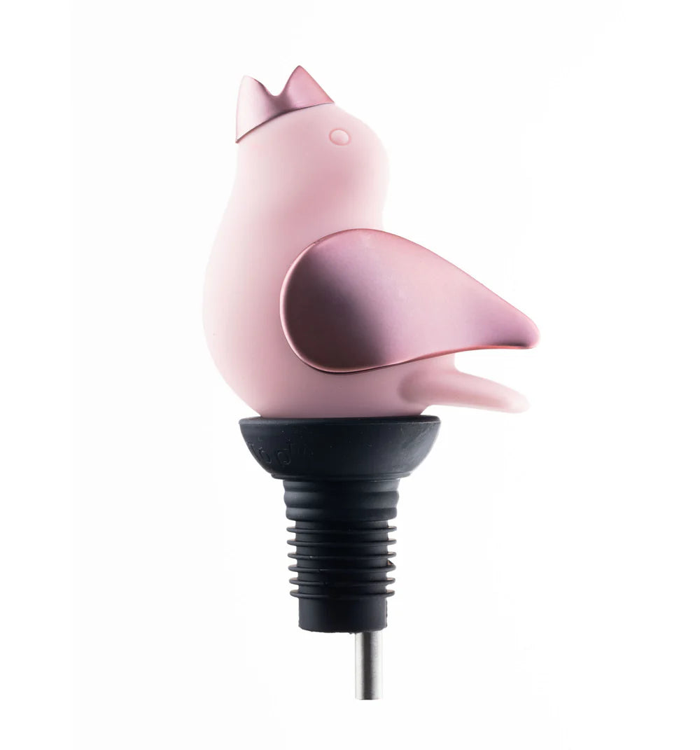 Aérateur Chirpy Top - Gurgle Pot Rose - GurglePot - Aérateur à vin - C6-CTP-PR01 - La Guilde Culinaire