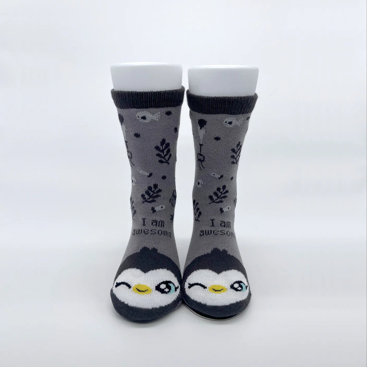 Chaussettes - Penguin - I am awesome!    - Suyon Collection - Chaussettes - 