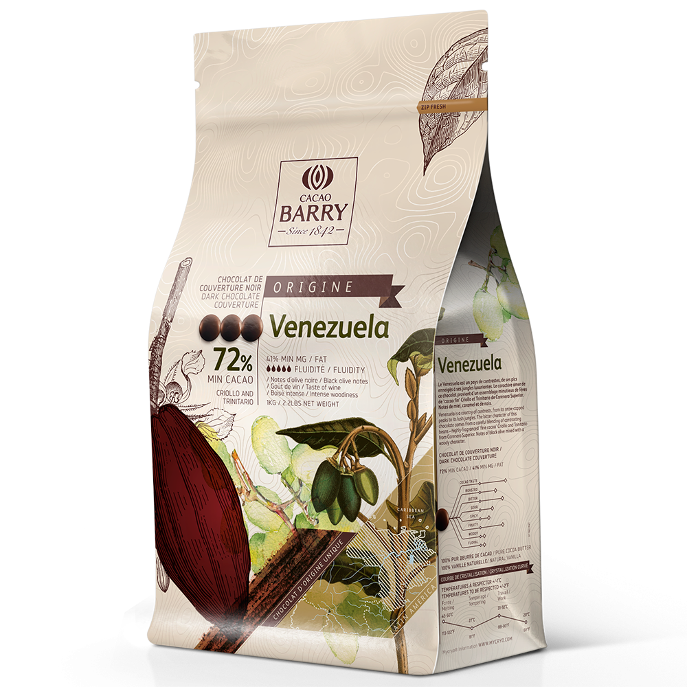 Chocolat Venezuela Pure origine 1 kg 72% cacao