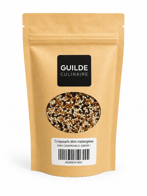 Crispearls Mini mélangées 200GR - Callebaut - Perle croustillante - MINI CRISPEARLS-200GR - La Guilde Culinaire