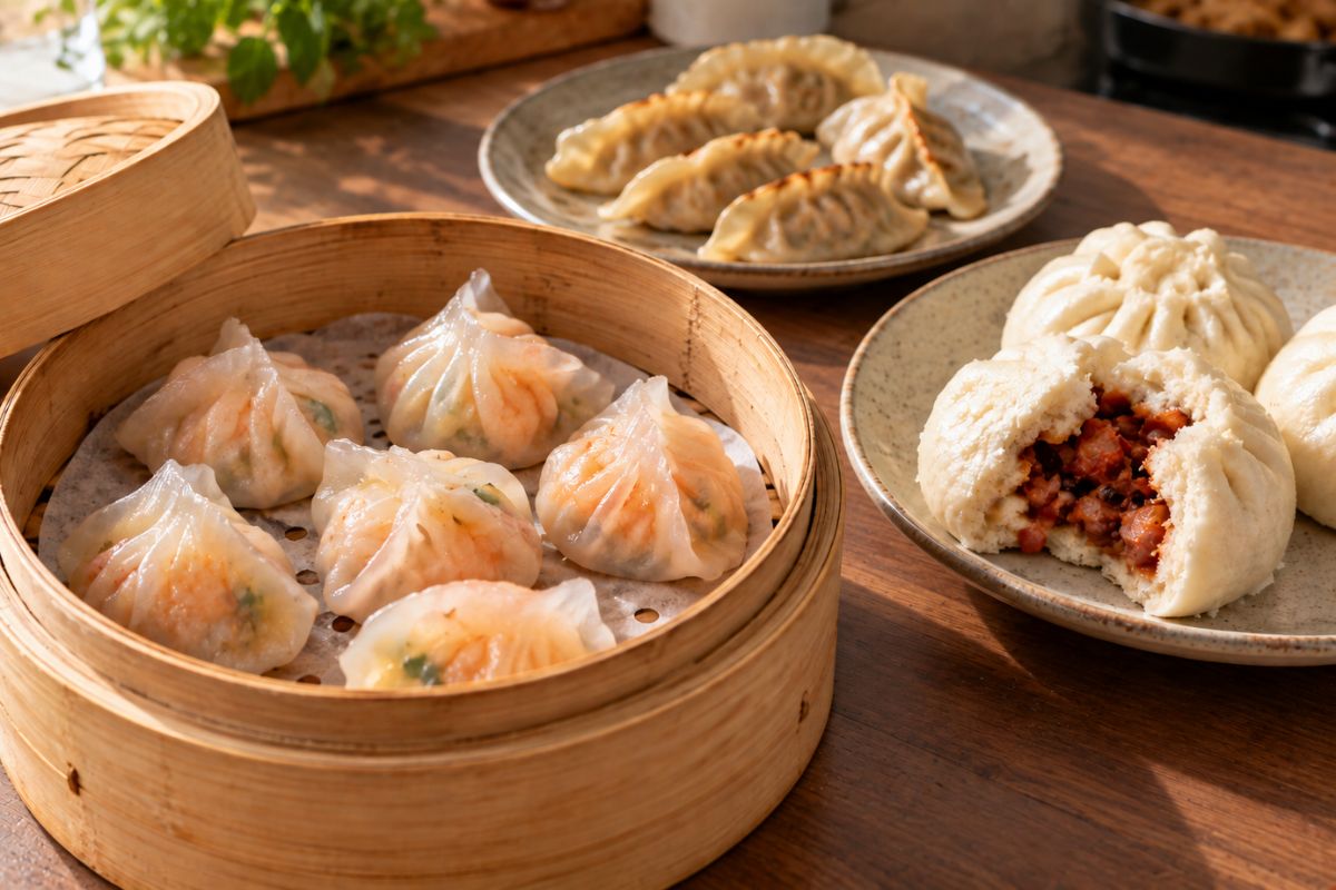 DÉCLINAISON DE PETITES BOUCHÉES ASIATIQUES - DIM SUM - La Guilde Culinaire - Cours - Cours de cuisine - - La Guilde Culinaire