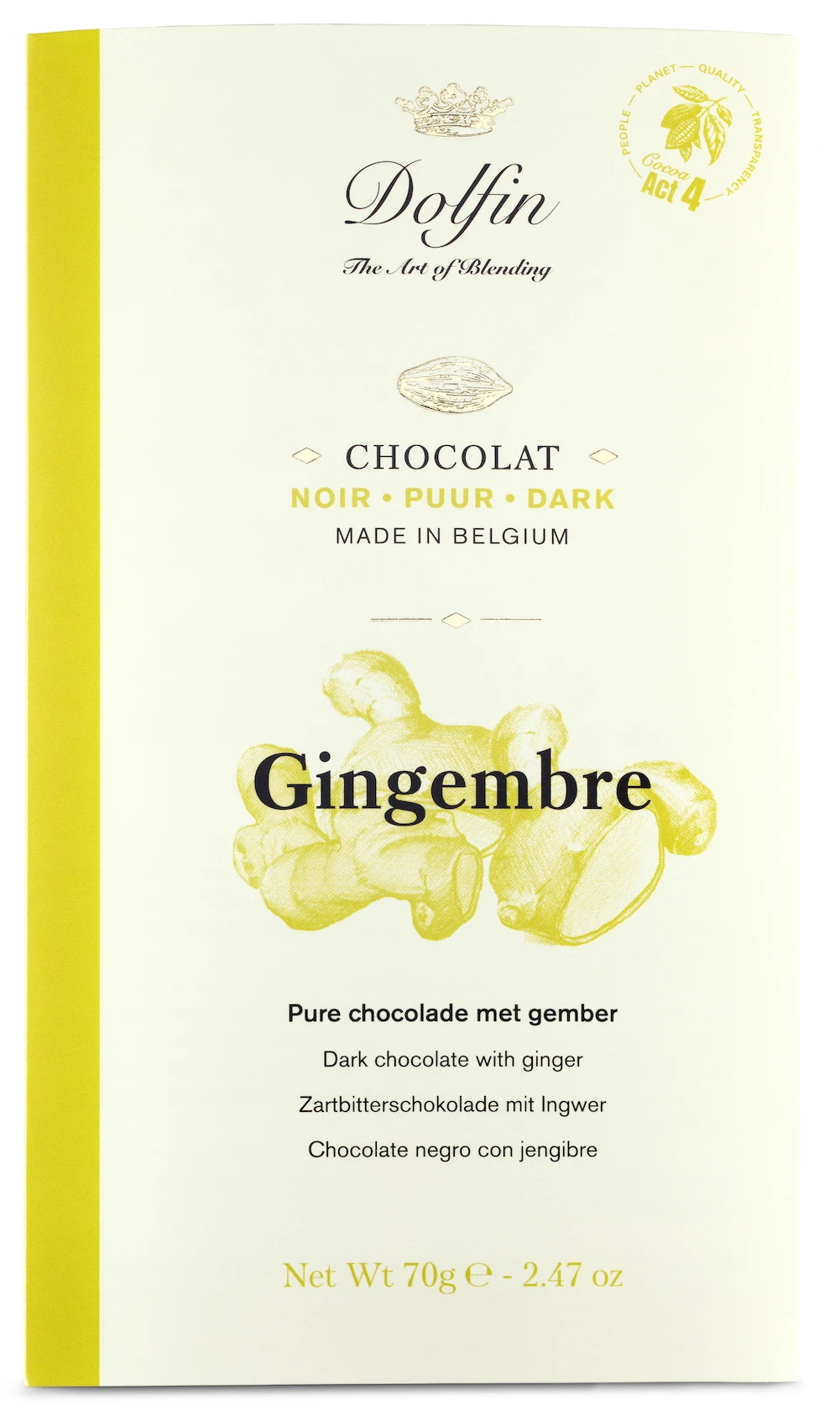 Chocolat noir Gingembre frais