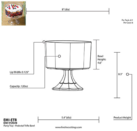 3.5 L Trifle Bowl