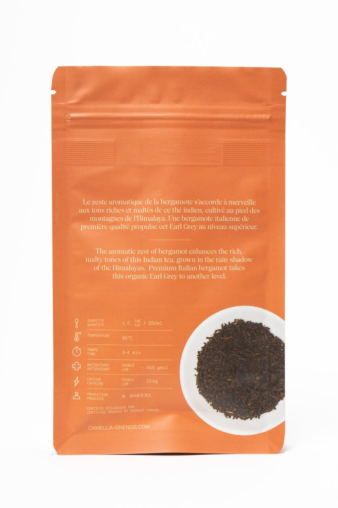 Earl Grey biologique (sac de 65g) - Camellia Sinensis - Thé et infusion - - La Guilde Culinaire
