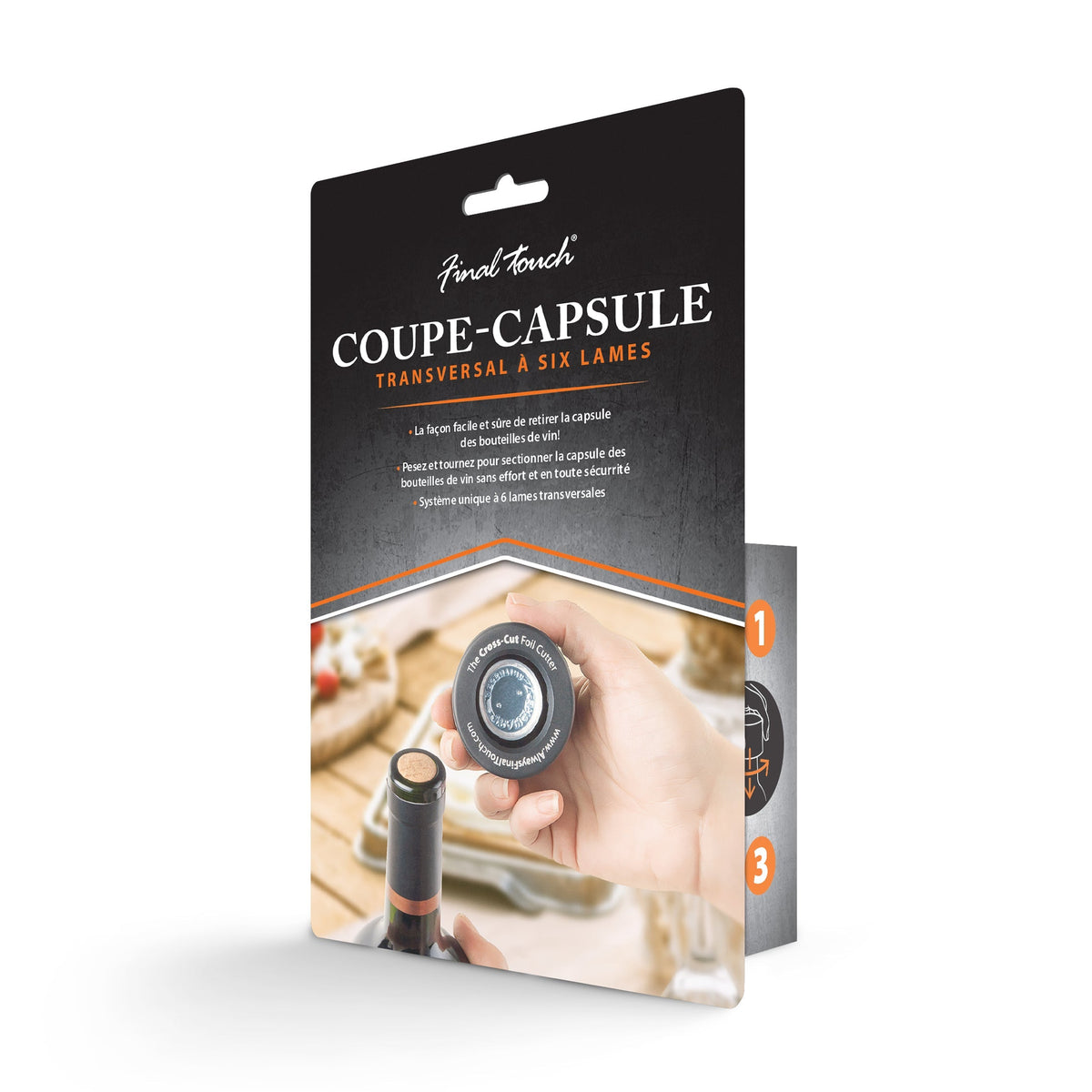 Coupe-capsule à six lames croisées - Final Touch - Accessoire pour vin et mousseux - - La Guilde Culinaire