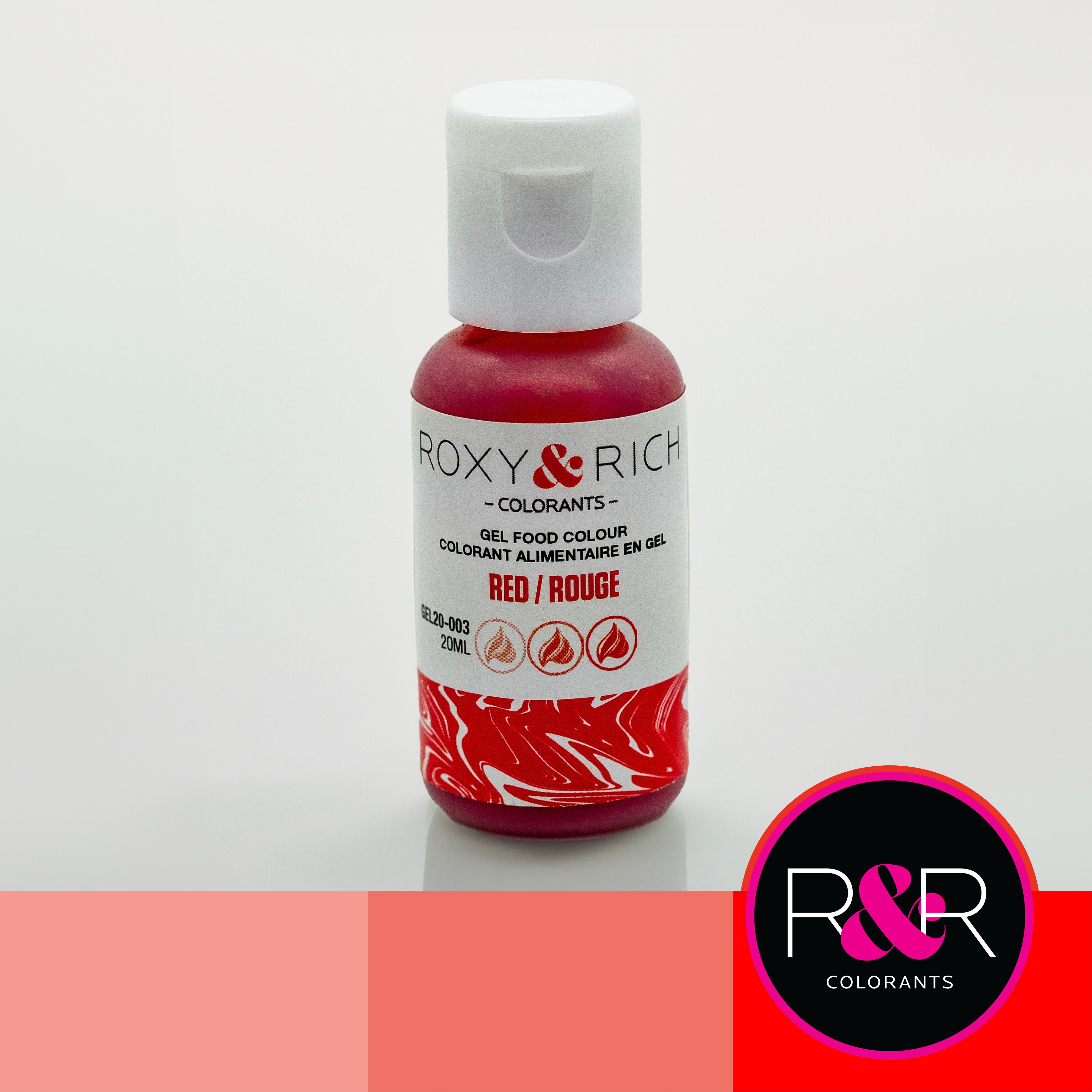 Gel colorant - Rouge (20ml)    - Roxy & Rich - Colorant alimentaire - 