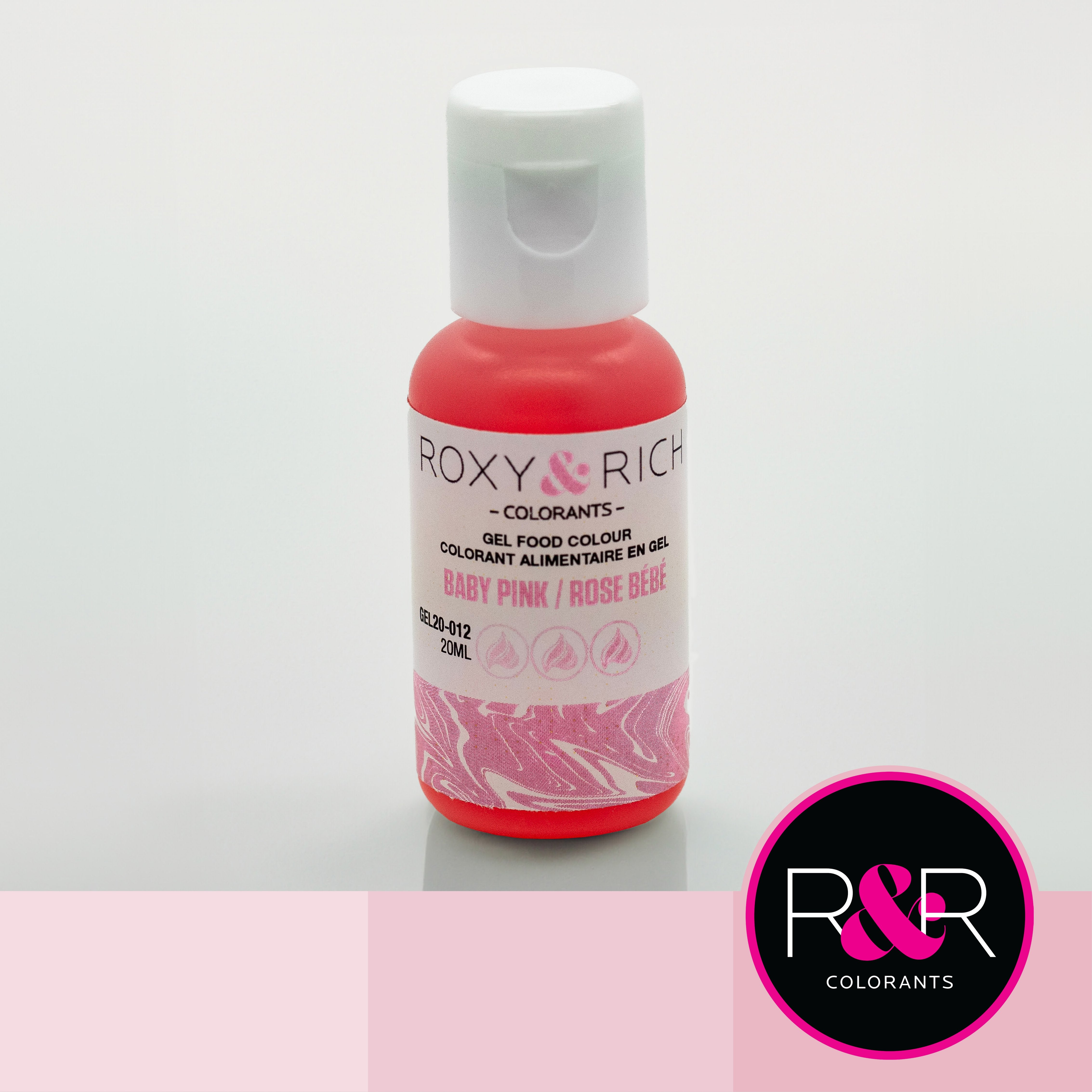 Gel colorant - Rose Pâle (20ml)    - Roxy & Rich - Colorant alimentaire - 