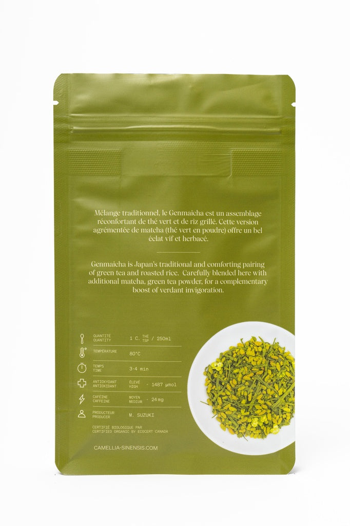 Genmaicha Matcha biologique (sac de 75g) - Camellia Sinensis - Thé et infusion - - La Guilde Culinaire