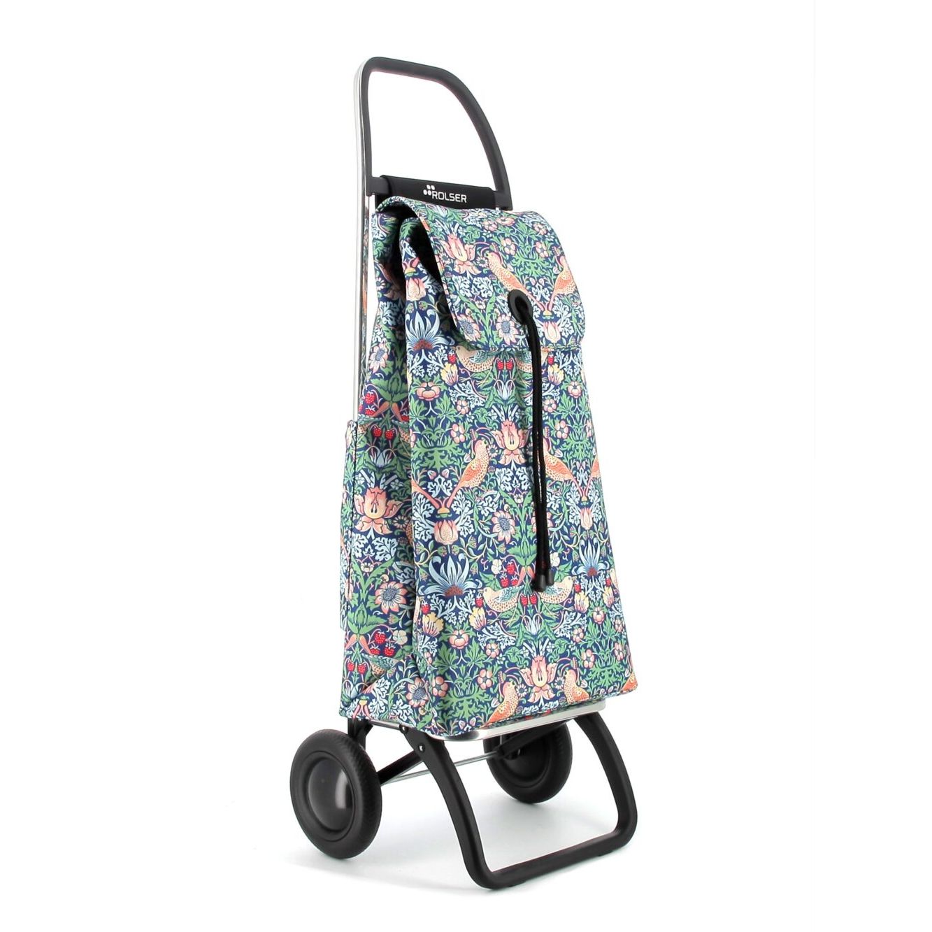 Chariot IMax Convert William Morris 2 roues Fraise - Rolser - Sac à épicerie - IMX508STR - La Guilde Culinaire