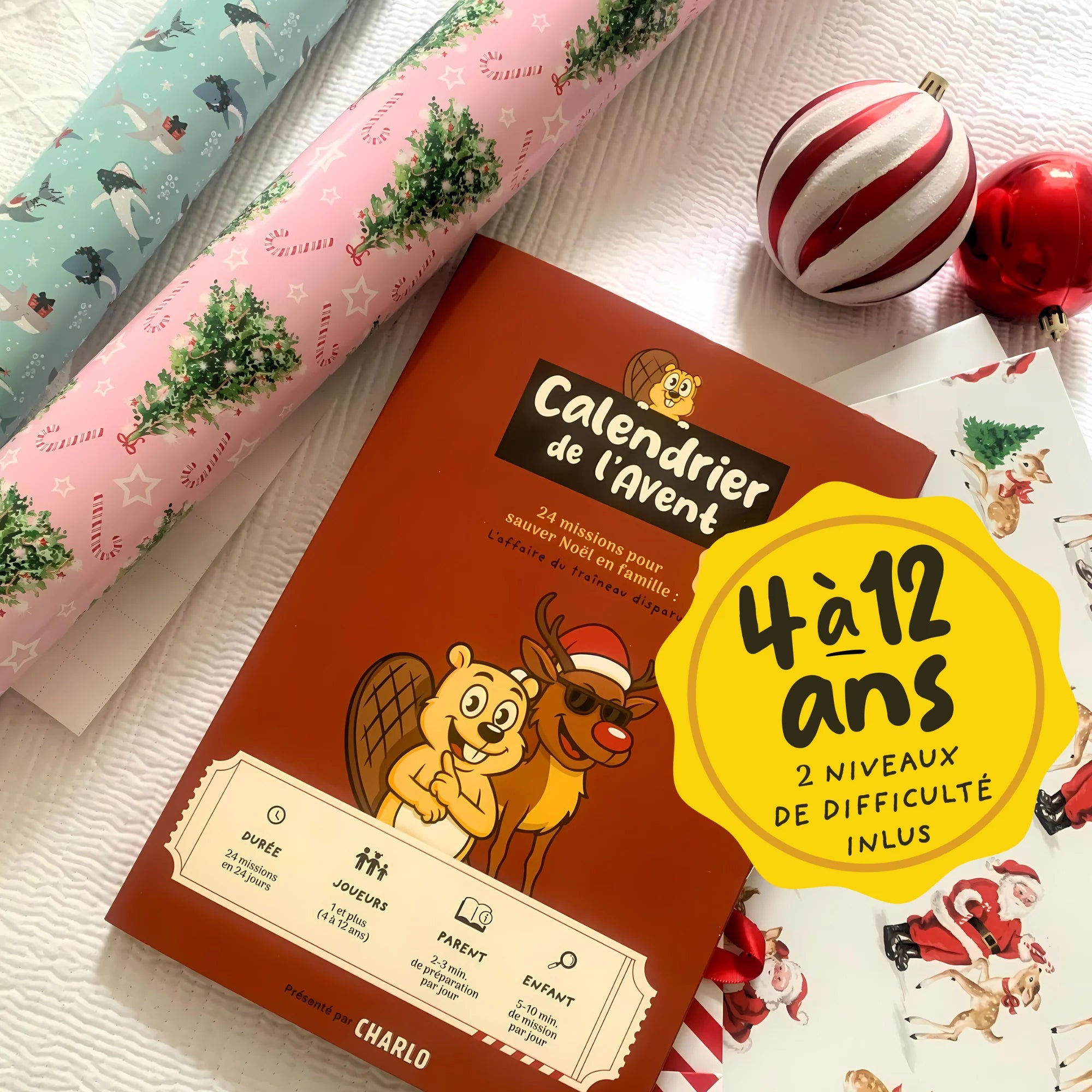 L'affaire du traîneau disparu : Calendrier de l'Avent - Charlo Jeux et Aventures - Calendrier de l'avent - - La Guilde Culinaire