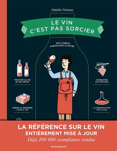 Le vin, c'est pas sorcier - Edition spéciale 10 ans    - Marabout - Livre d'alcool et boisson - 