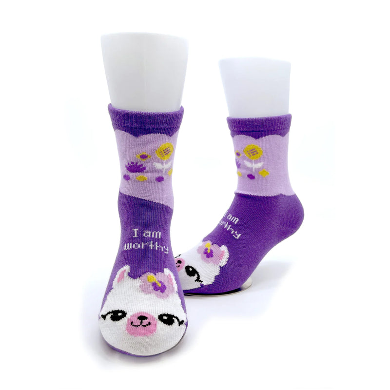 Chaussettes - Llama- I am worthy!    - Suyon Collection - Chaussettes - 