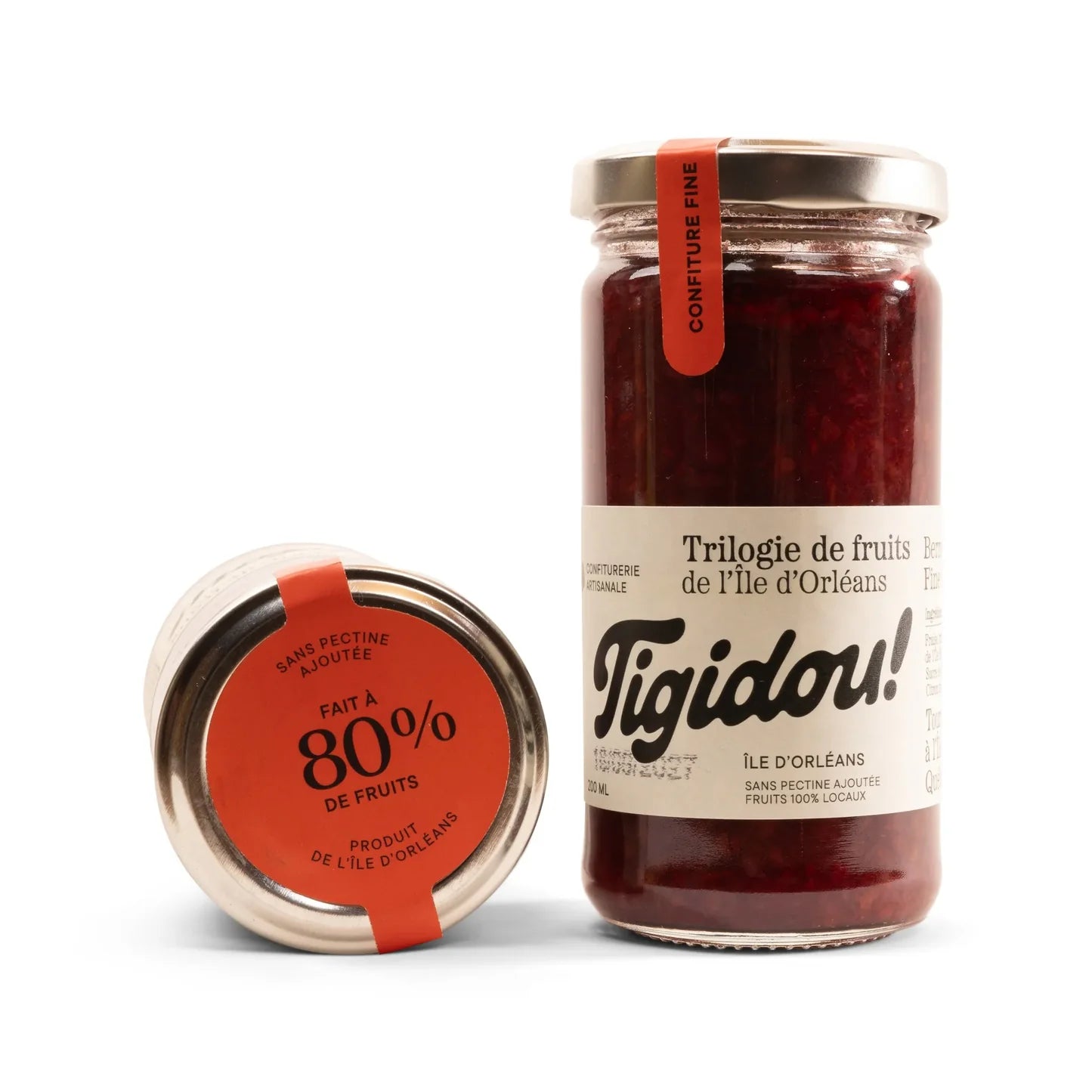 Confiture Triologie de fraise, framboise et mûre - Tigidou - Confiture - - La Guilde Culinaire