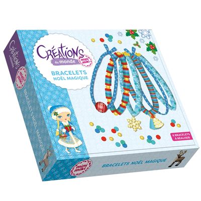 Minimiki - : Minimiki - Bracelets Noël Magique - Créations du monde - PlayBac éditions - Coffret créatif - - La Guilde Culinaire