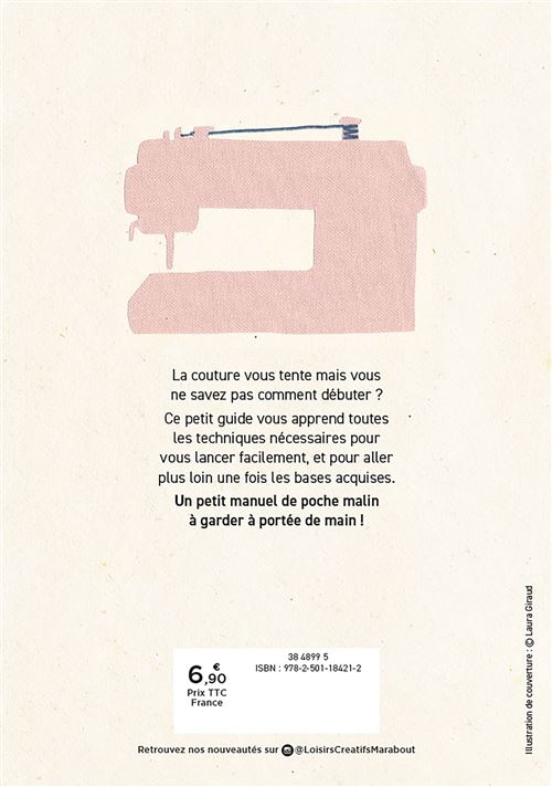 Mon p'tit cours de poche - La couture - Marabout - Loisir créatif - - La Guilde Culinaire