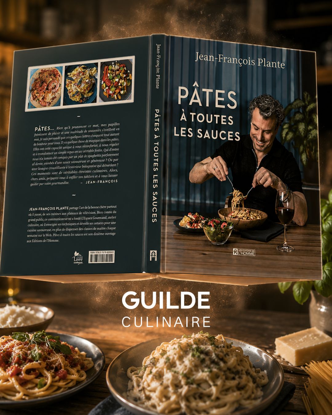 Pâtes : à toutes les sauces - De L'Homme Ed. - Livre de cuisine - - La Guilde Culinaire