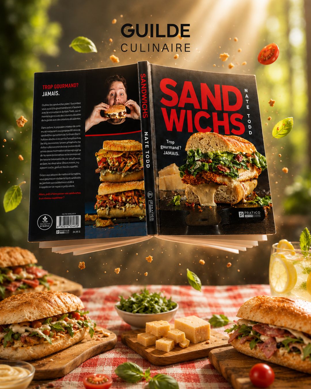 Sandwichs : Trop gourmand ? Jamais. - Pratico Ed. - Livre de cuisine - - La Guilde Culinaire
