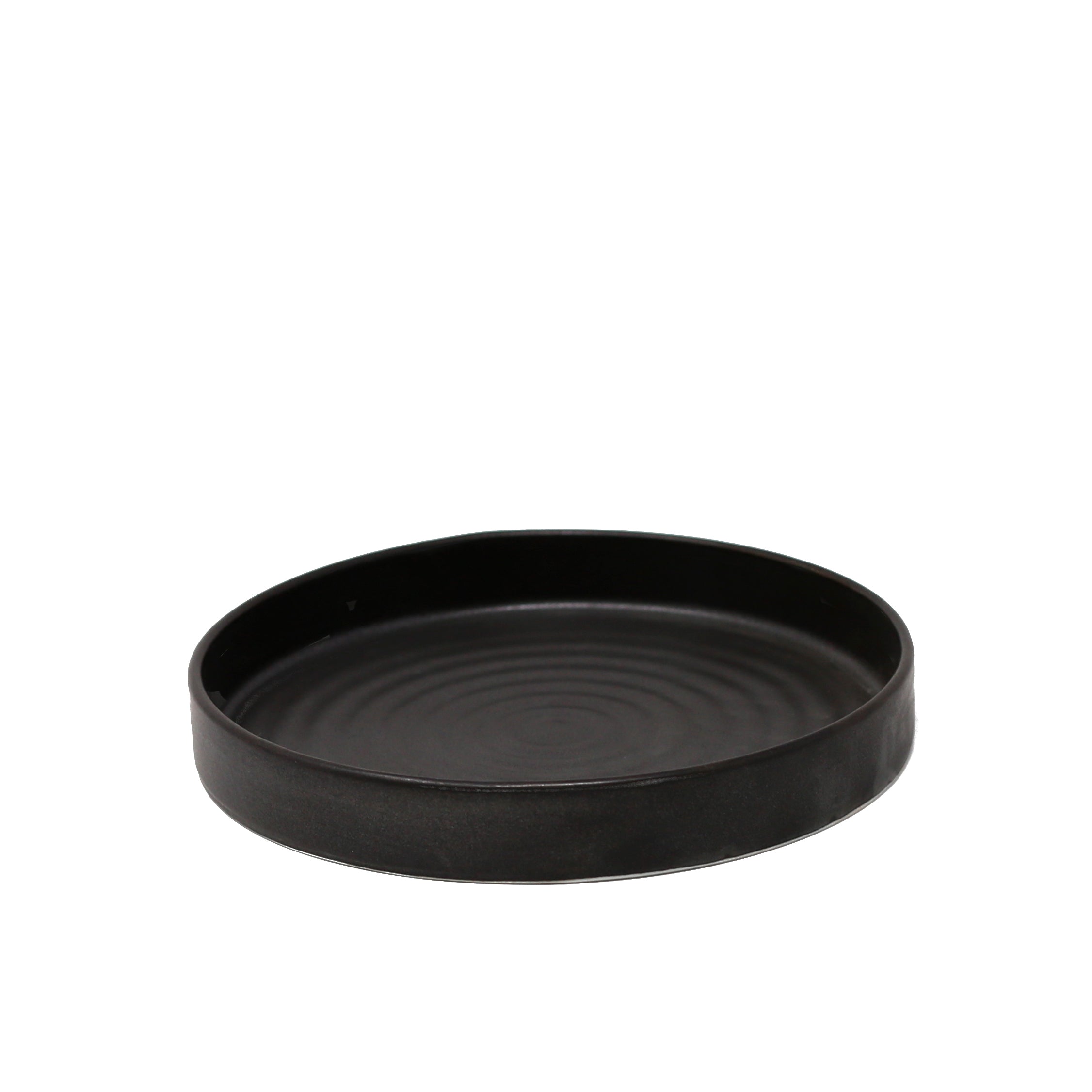 Assiette silo ronde noire 6.2"    - Planet Tableware - Assiette - 