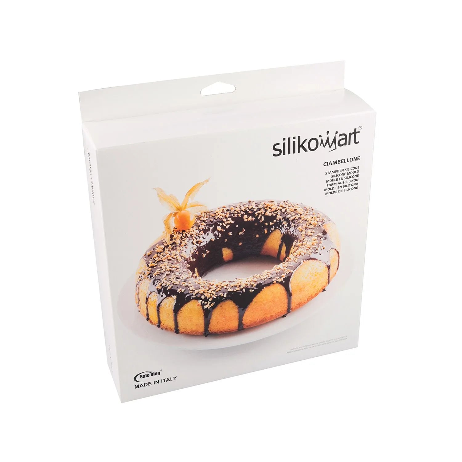 Moule à Savarin lisse Ø 240 mm en silicone flexible SILICONFLEX    - SilikoMart - Moule à gâteaux - 