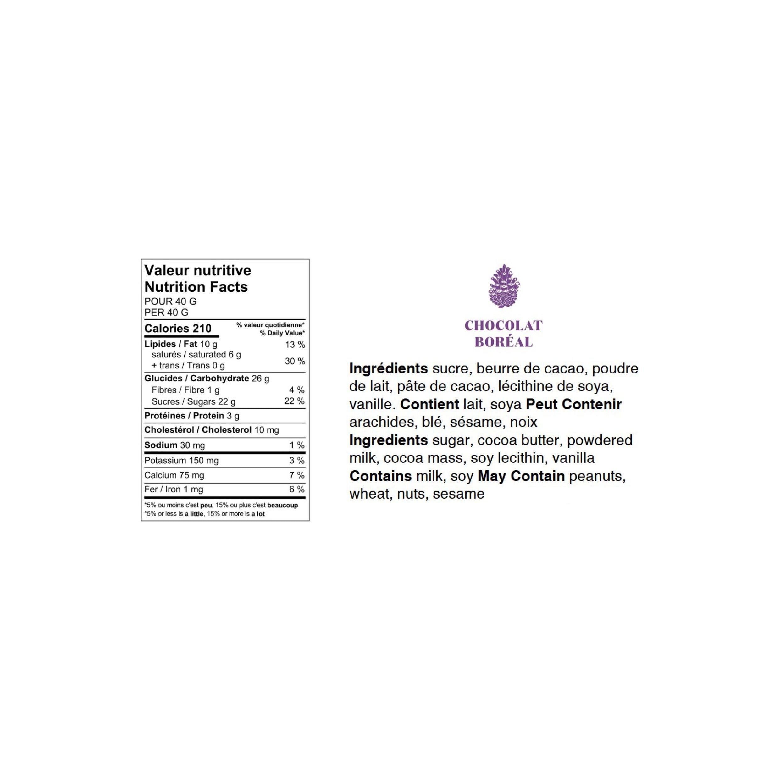 Tablette de chocolat Noir - Orange 70% - Chocolat Boréal - Tablette de chocolat - - La Guilde Culinaire