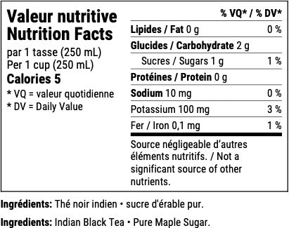 Thé à l'érable (sac de 65g) - Camellia Sinensis - Thé et infusion - - La Guilde Culinaire