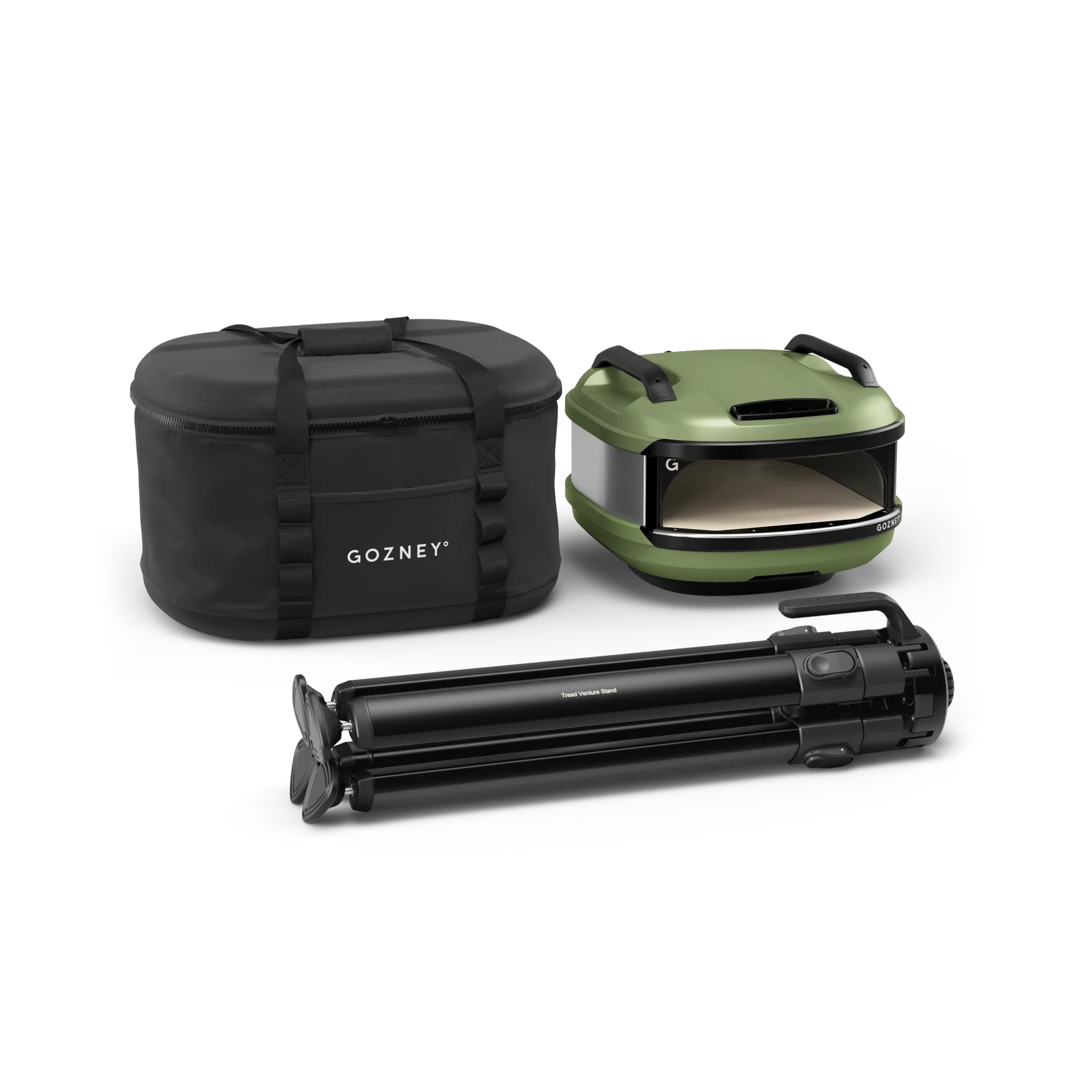 Ensemble Tread de randonnée Olive - Gozney - Four à pizza - GTPOLUS1225 + AT1902 + AT1900 - La Guilde Culinaire