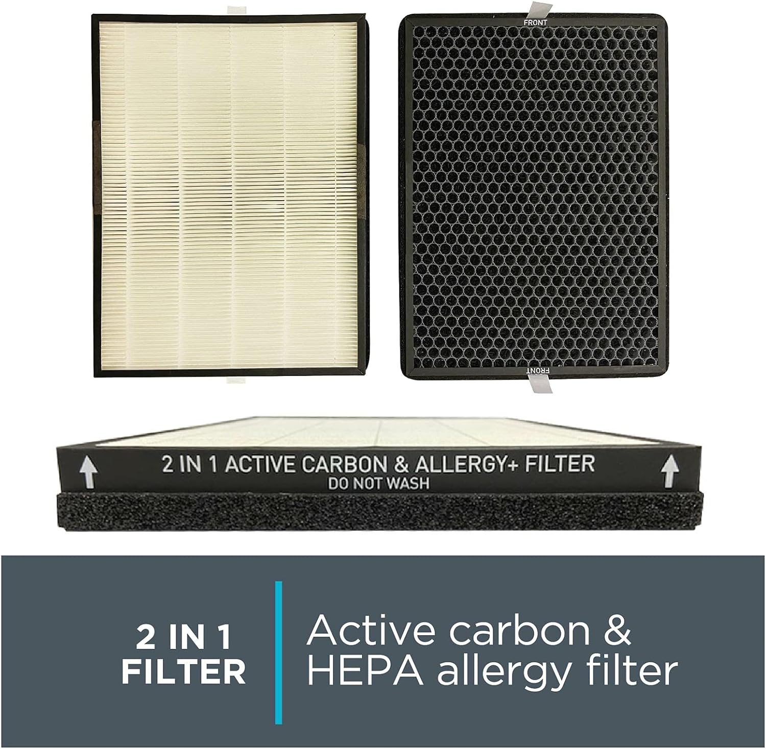 Filtre 2 en 1 Charbon & Allergie+ Pure Air    - Rowenta - Filtres pour purificateurs d'air - 
