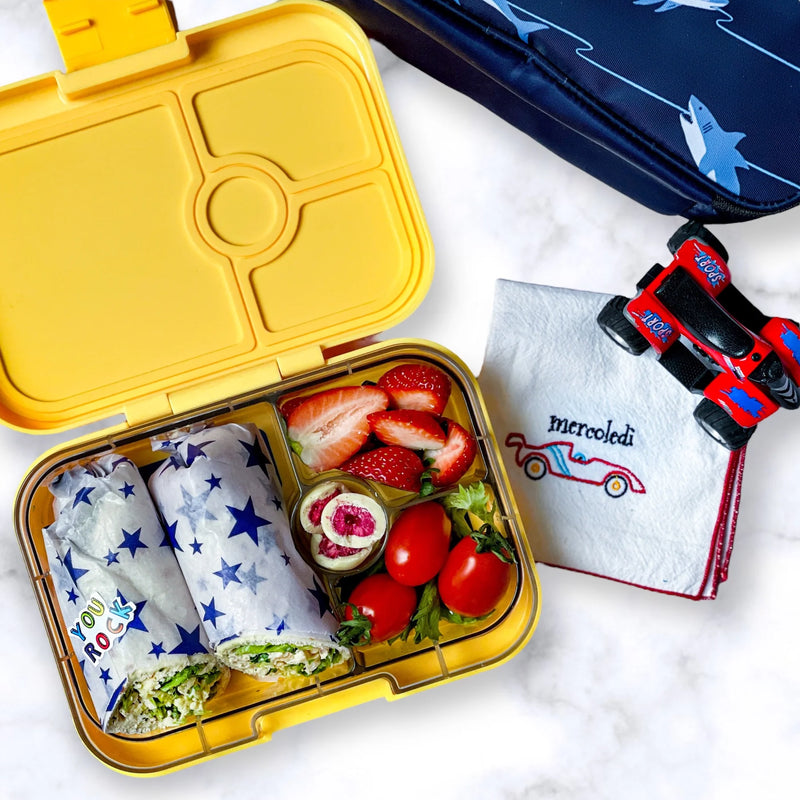 Yumbox – Panino – Yoyo Yellow avec plateau Ours polaire (4 compartiments)    - Yumbox - Boîte à repas - 
