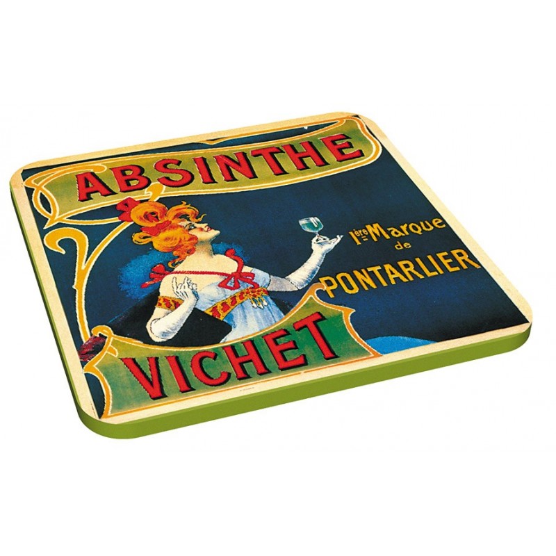 6 dessous de verres Thème Absinthes - Editions Clouet - Dessous de verre - - La Guilde Culinaire