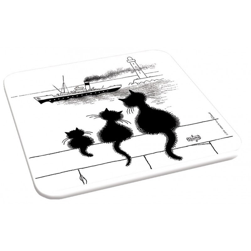 6 dessous de verres Assortiment de chats 2 - Chats Dubout - Editions Clouet - Dessous de verre - - La Guilde Culinaire